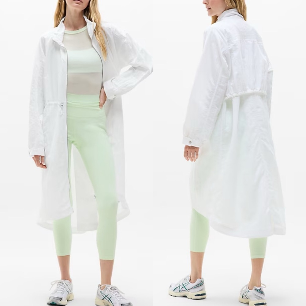 NWT Athleta Pursuit Anorak in Bright White